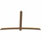 Ekena Millwork Bellingham Timber Gable Bracket, Western Red Cedar, 108"W x 68"H x 1 1/2"D x 5 1/2"F, 15/12 Pitch GBW108X68X0206BEL00SWR - alternate 2
